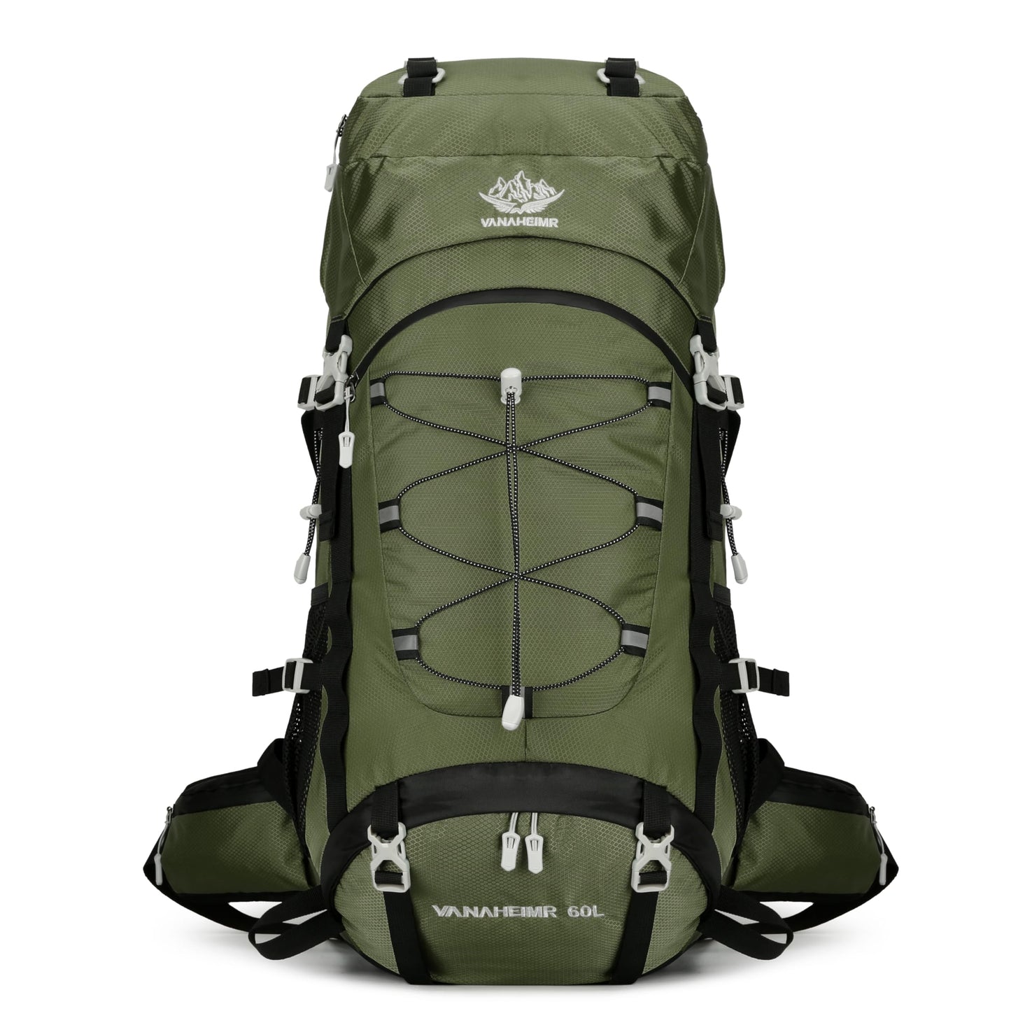 60L Travel Hiking Camping Backpack with Rain Cover, Backpack Water Resistant,Climbing Backpack for Men Women
