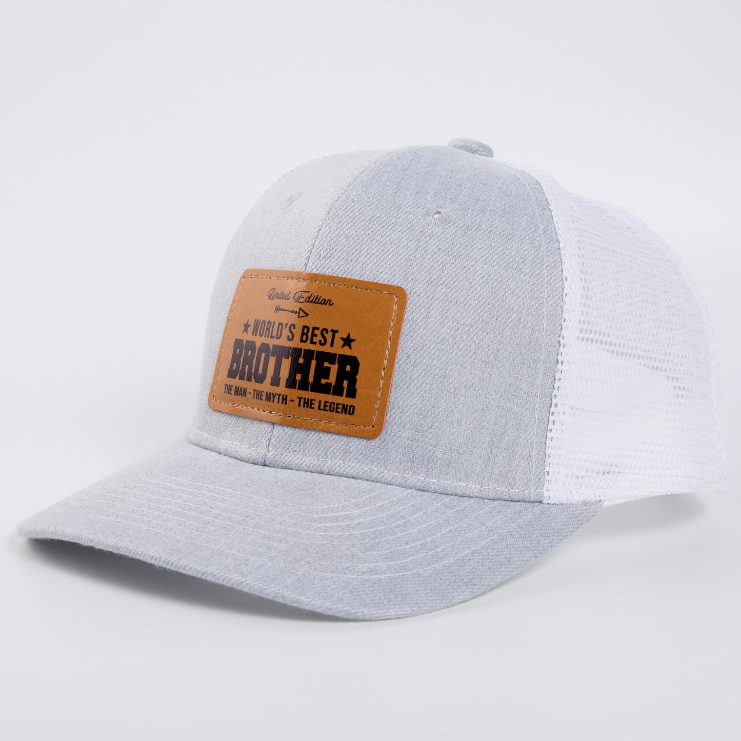 Best Brother Ever Hat, Brother Hat for Christmas Fathers Day Birthday from Sister, Gifts for Men, Trucker Gray Cap