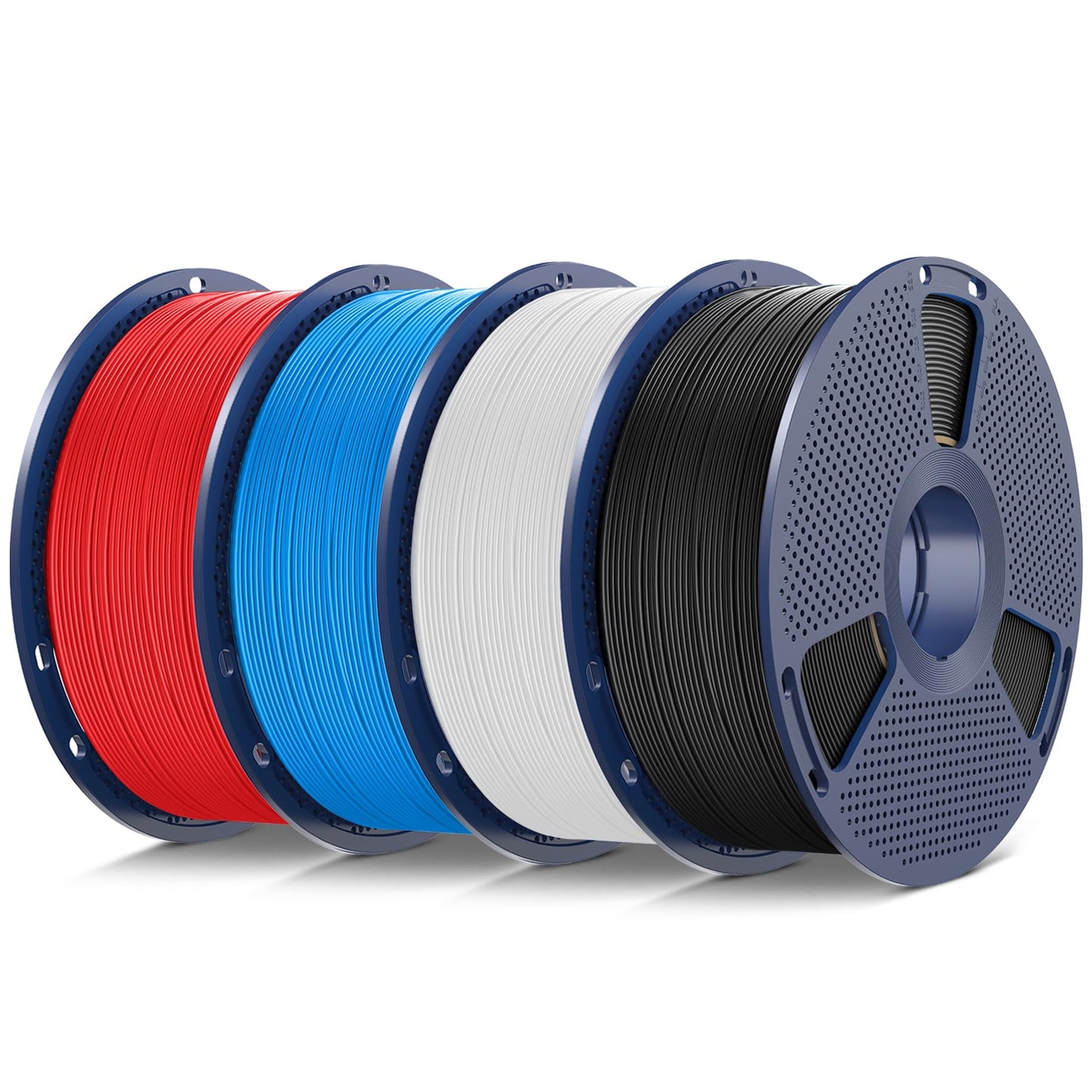 SUNLU 4kg TPU 3D Printer Filament Bundle, High Speed 90A TPU Filament 1.75mm 0.03mm, Individually Vacuum Packed, 4kg in Total, 1