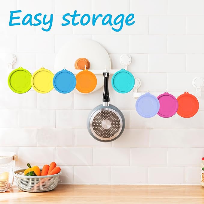 1 Cup Silicone Replacement Lids Storage Cover for Pyrex 7202-PC Glass Bowls (Container not Included) 4 Pack Microwave, Dishwasher and Freezer Safe