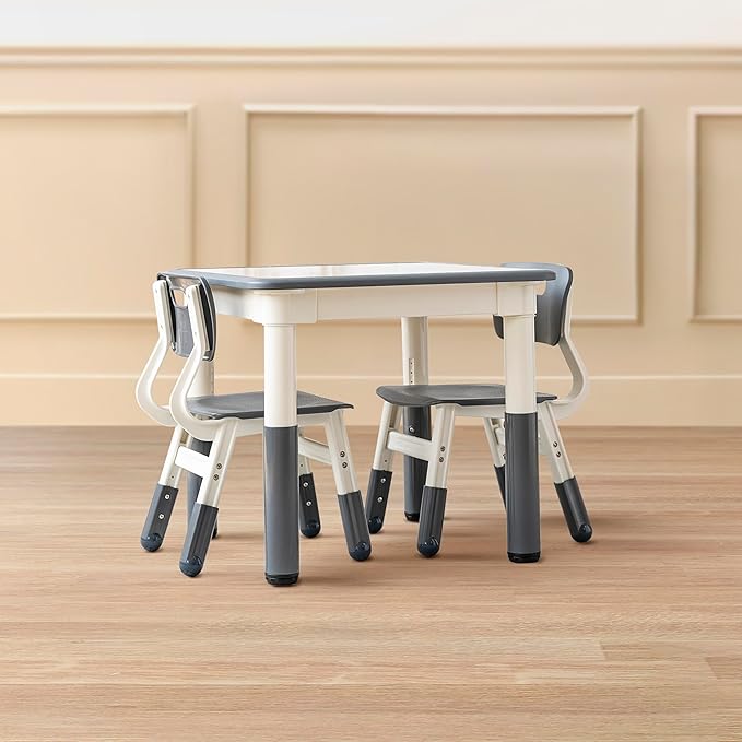 Back2School Express Adjustable Chairs, Kids Furniture, Grey, 2-Pack