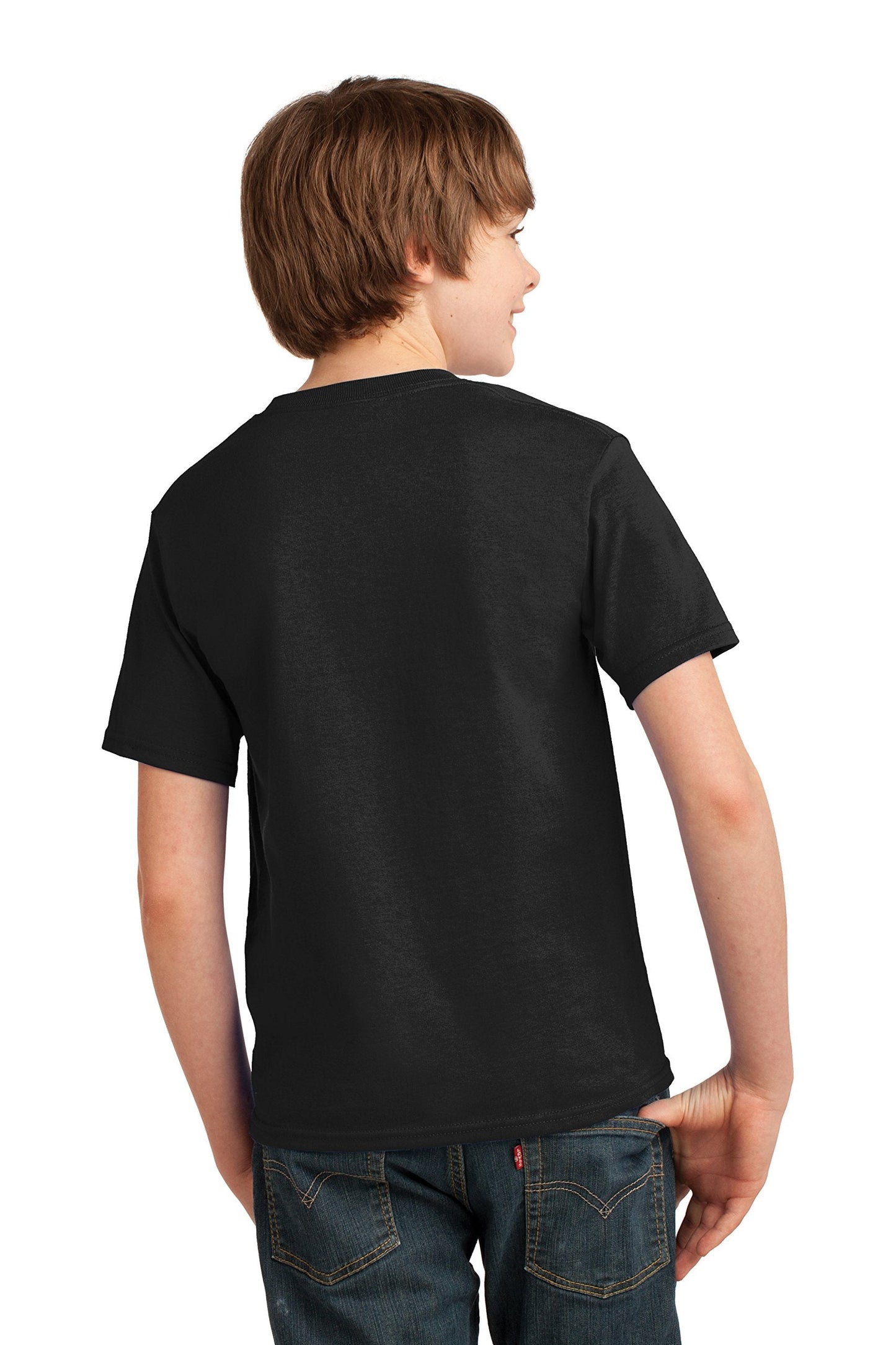 Ann Arbor T-shirt Co. Pirate Costume | Jumbo Print Novelty Funny Caribbean Cruise Shirt Youth T-Shirt-Youth,L