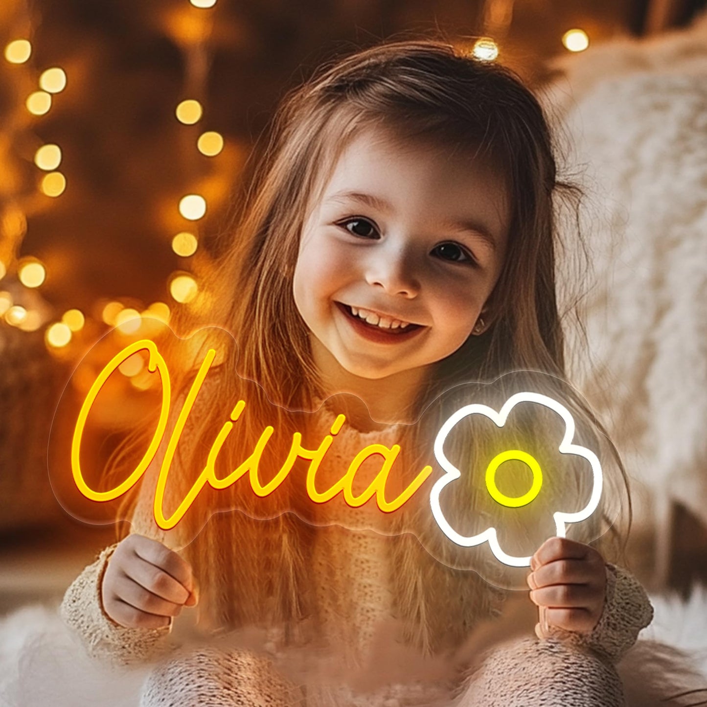 OPBYWE Custom Neon Signs, Neon Sign Customizable for Wall Decor, Custom Kids Name Sign,Personalized Neon Sign for Wedding Birthday Party Christmas Gifts