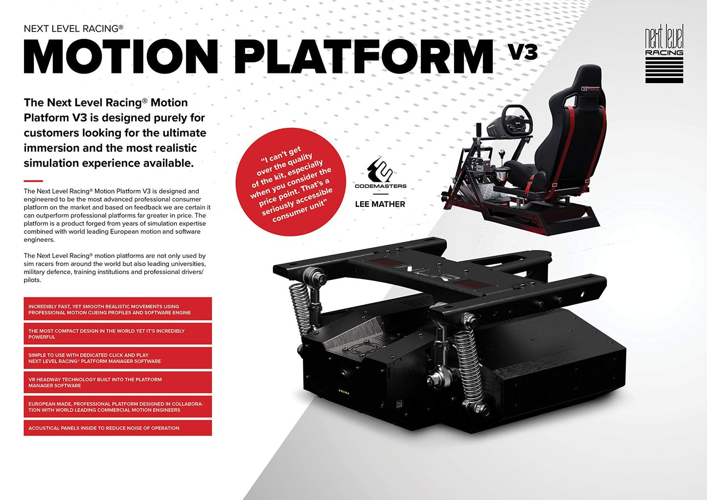 Next Level Racing Motion Platform v3 (NLR-M001V3)