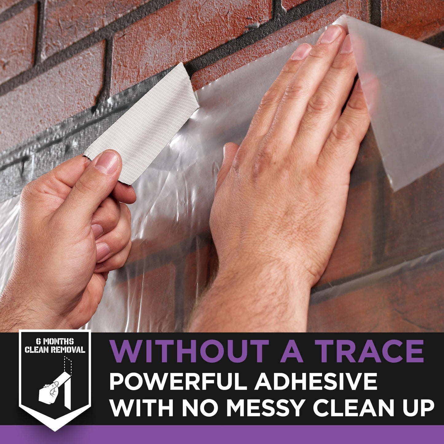 3M No Residue Duct Tape, 1.88 in x 20 yd, 1 Roll, Removes Without a Trace, Great for Bundling, Securing Cords, Tear by Hand Vertically and Horizontally, Ideal for Indoors and Outdoors (2420)
