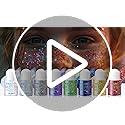 Roll-on Holographic Body Glitter Gel for Face and Hair, Chameleon Color Changing Glitter Gel Under Light, Chunky Mermaid S...