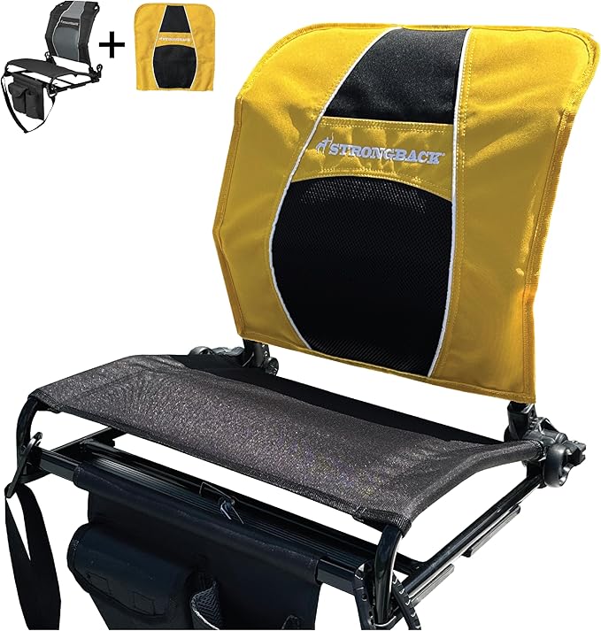 STRONGBACK Lumbar Support Stadium Seat for Bleachers – Ergonomic Chair with Back Support for Adults & All-Day Comfort