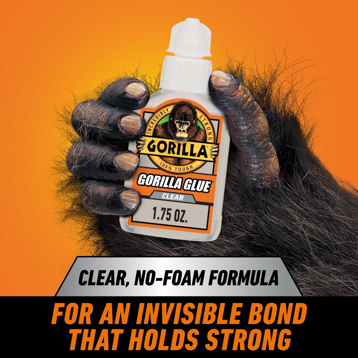Gorilla Clear Glue, 1.75 Ounce Bottle (Pack of 1) - Crystal Clear, All Purpose, and Water Resistant