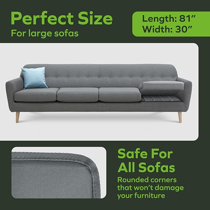 BEN'SHOME Heavy Duty Couch Cushion Support Board – Instantly Repair Sagging Deep Sofa Seat | 30" x 68"-81" | .5" Furniture Grade Wood Under Cushions Insert, Anti-Slip, Extend Sofas & Couches Life