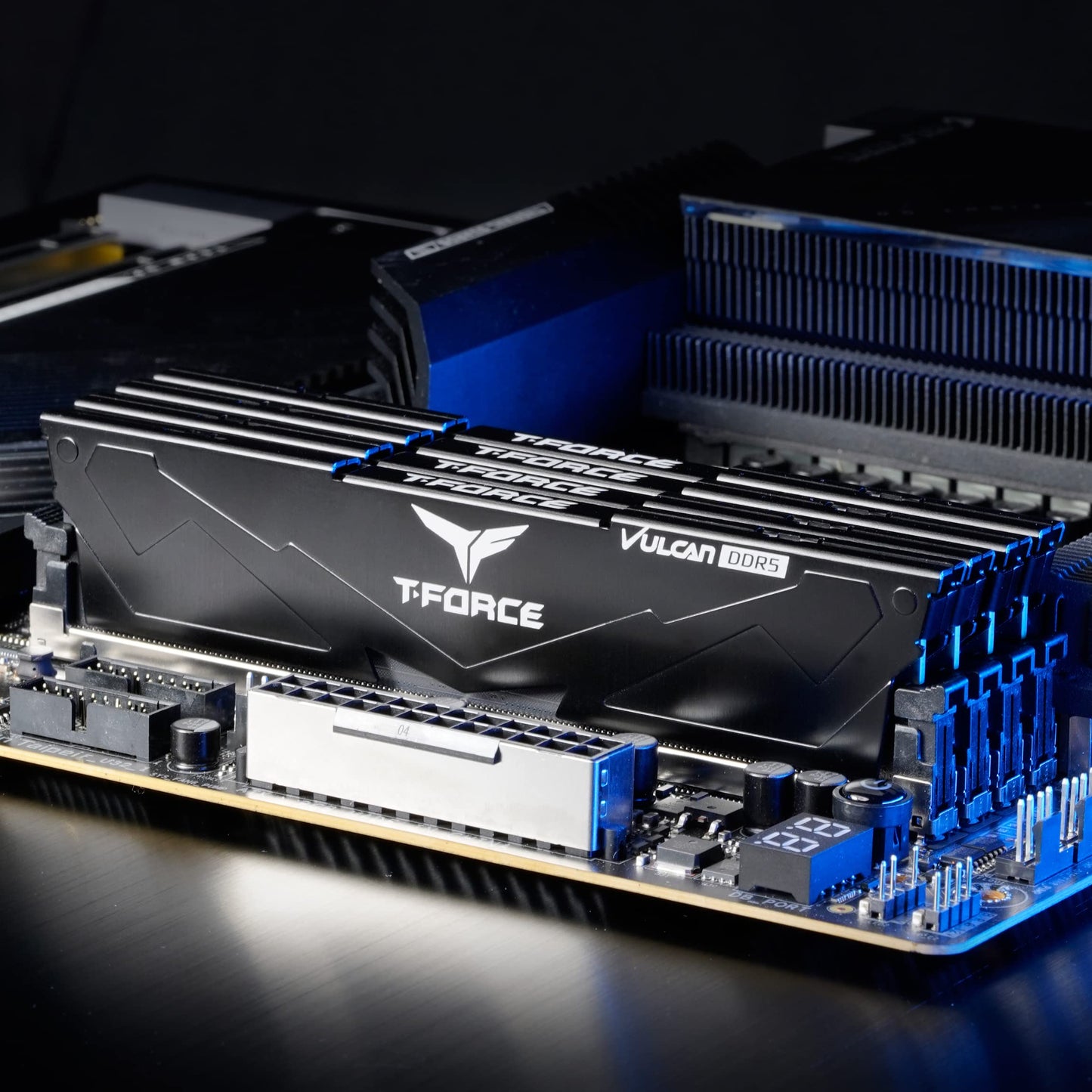 Teamgroup T-Force Vulcan Ddr5 32Gb (2X16Gb) 6000Mhz (Pc5-48000) Cl38 Desktop Memory Module Ram (Black) For Chipset 600 700 Serie