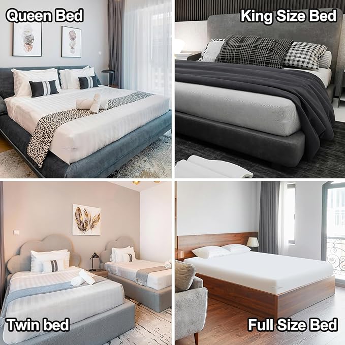 Bed Sheet Holder&Bed Sheet Straps 4 Pieces Each Keep Sheets Firm & Tight,Bed Sheet Rack with Lock Strip Easy to Install and Not Easy to Break,Sheet Holders Set Fit All Mattress Sizes(Gray)