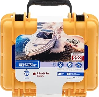 Adventure Medical Kits Marine Series Medical Kit - 600 - Boat First Aid Kit For 8 People 12 Hours From Care - Includes Eme...