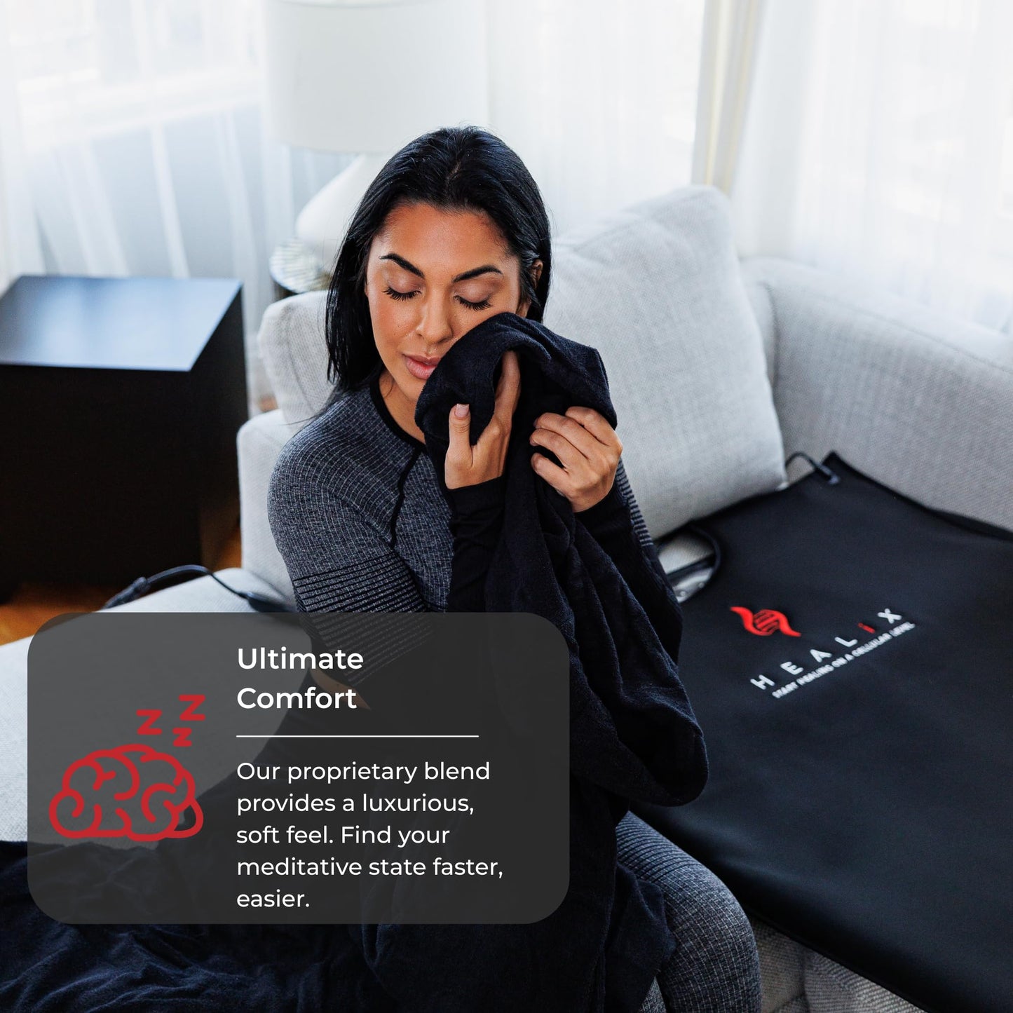 Healix Infrared Sauna Blanket + Comfort Insert Bundle | Portable Far Infrared Sauna Blanket (Zero EMF, Adjustable Heat 77–176°F) with Ultra-Soft Washable Cotton/Rayon Liner for Relaxation