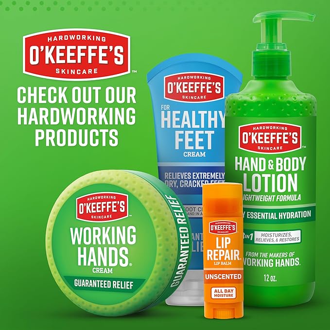 O'Keeffe's Lip Repair Unscented Lip Balm for Dry, Cracked Lips - Stick (3 Pack) - Moisturizer for Very Dry Lips