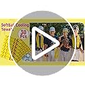 30Pcs Softball Cooling Towels for Neck and Face 40 x 12 Inch Softball Sports Team Gifts Workout Ice Towel for Gym Sweat Mi...