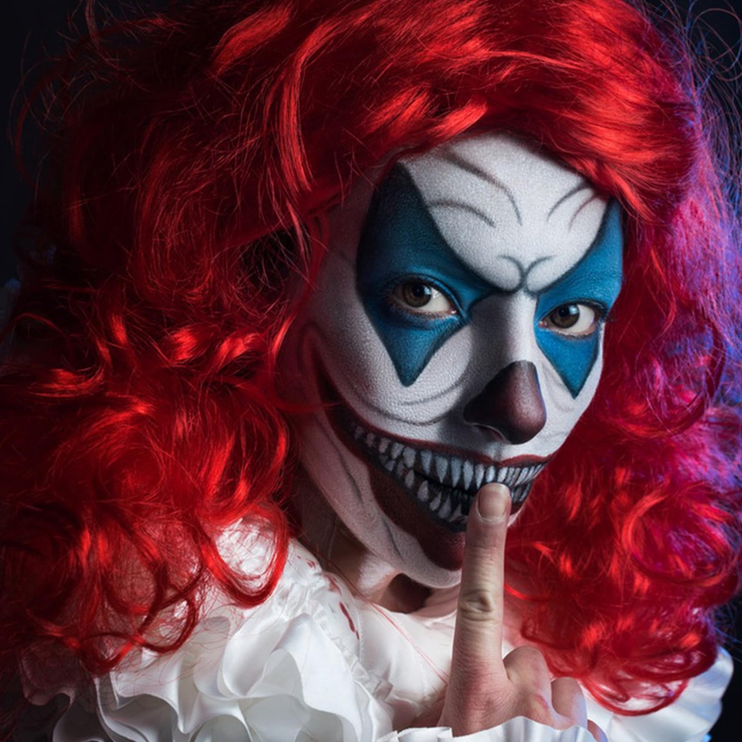 SUNNYVALE Halloween Clown Black White Red Face Body Paint Stick Cream,Eye Black for Sport, Hypoallergenic Foundation for Skeleto