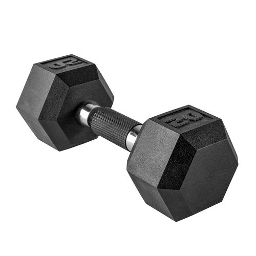 CAP Barbell 50 lbs Coated Dumbbell Set with Comfort handles, 5LBx2, 20lbx2