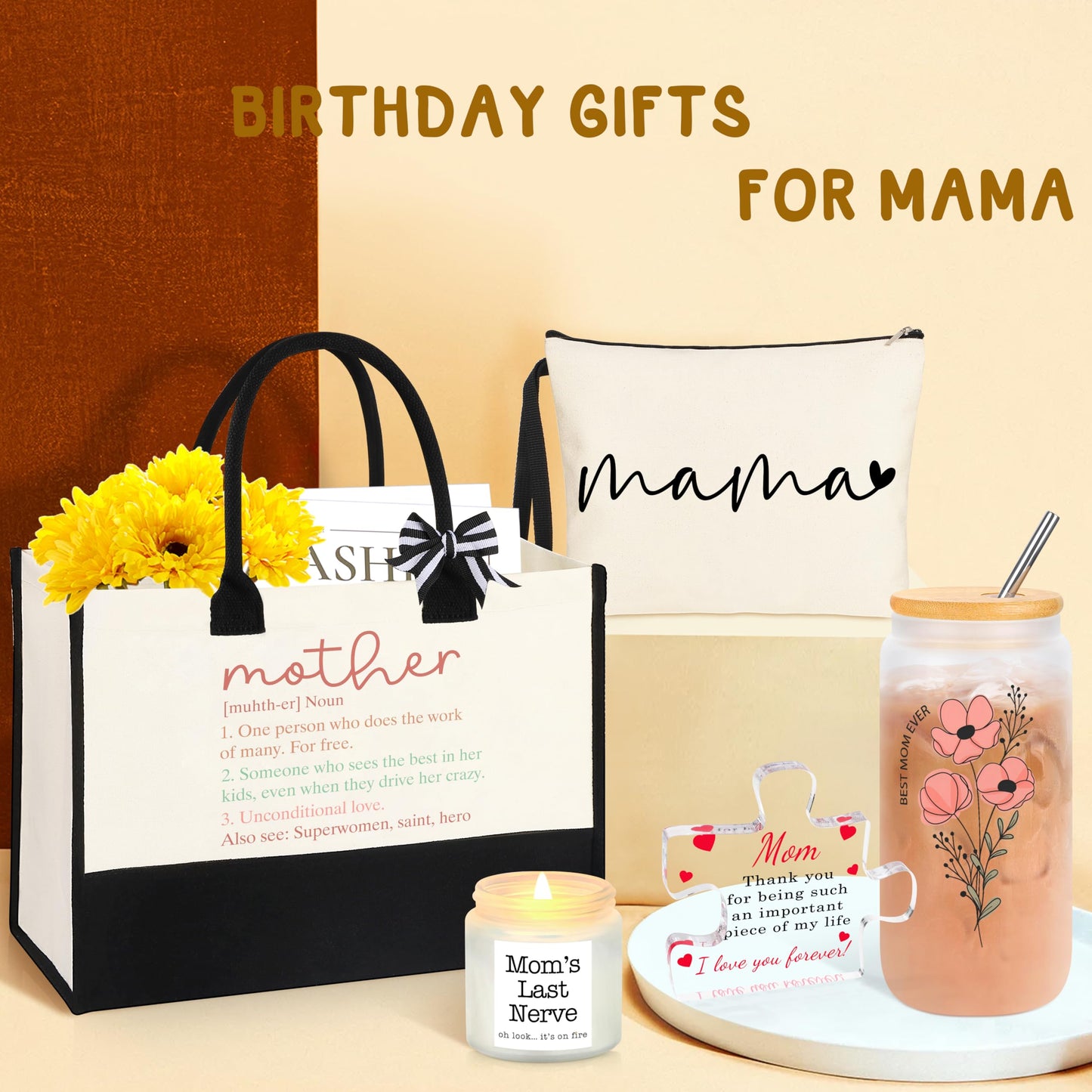 DOGMEM Mom Gifts Birthday Gifts for Women Unique Birthday Gift Basket for Her Best Gift for Mom