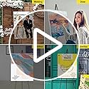 SunyesYoon Display Black Easel Stand for Wedding Sign, Artist Instant Tripod Collapsible Portable Floor Easel for Posters,...