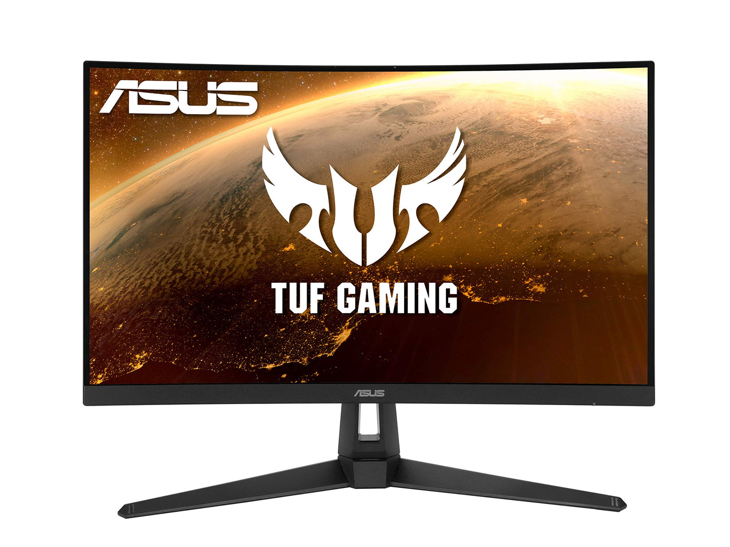 ASUS TUF Gaming VG27VH1B 27” Curved Monitor, 1080P Full HD, 165Hz (Supports 144Hz), Extreme Low Motion Blur, Adaptive-sync, FreeSync Premium, 1ms, Eye Care, HDMI D-Sub, Black