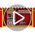 Carnival Circus Party Decorations Carnival Ticket Booth Circus Theme Photo Booth Props Backdrop Fabric Photo Birthday Bann...