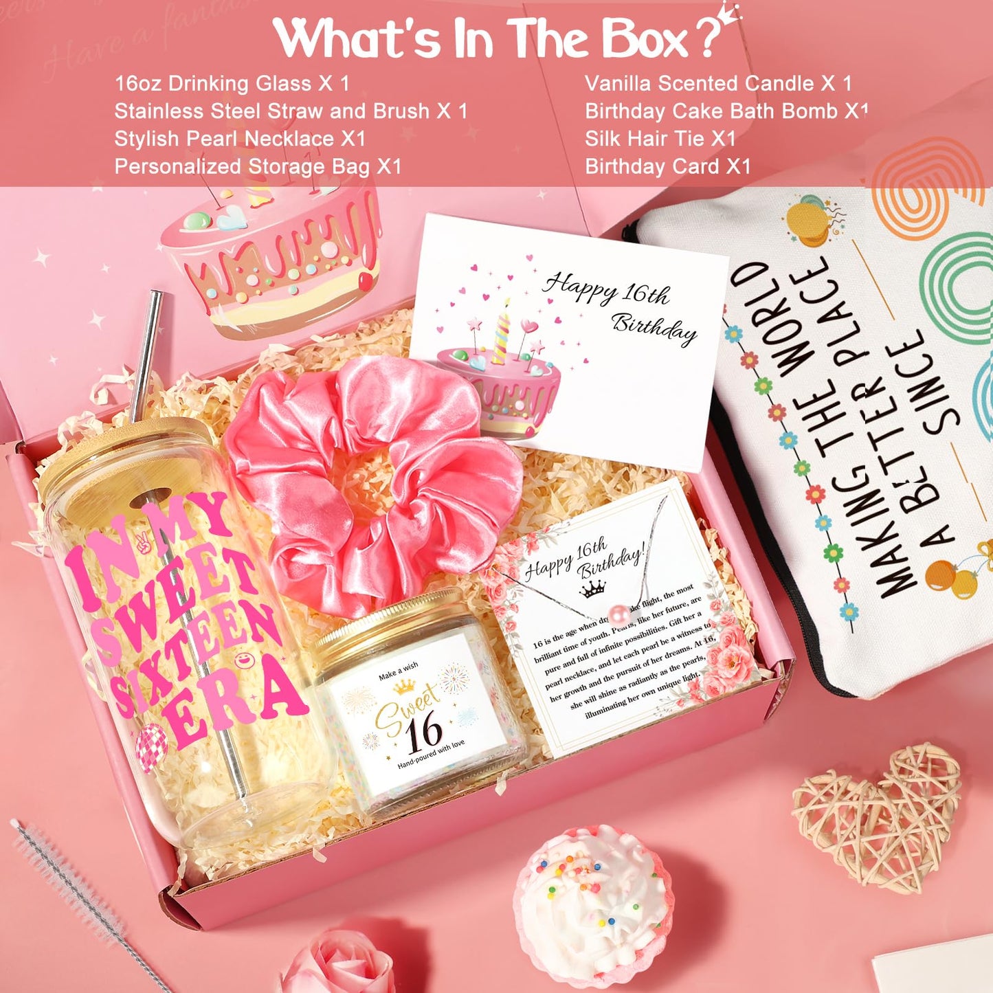 16th Birthday Gifts for Girls, Best Popular Gifts for 16 Year Old Girls Born in 2009, In My Sweet 16 Era Gift Set with Sweet 16 Gifts, Happy 16 Year Old Girl Birthday Present Ideas for Her 2025
