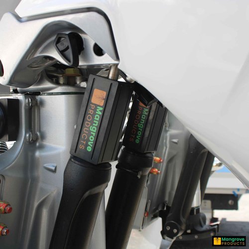 Mangrove Products: Boat Transom Saver, Outboard Motor Support, Single Ram Wedge, Boat Accessories, Transom Savers for Outboard Motor, Boat Motor Engine Support, Pontoon Boat Accessories (2 Pack)