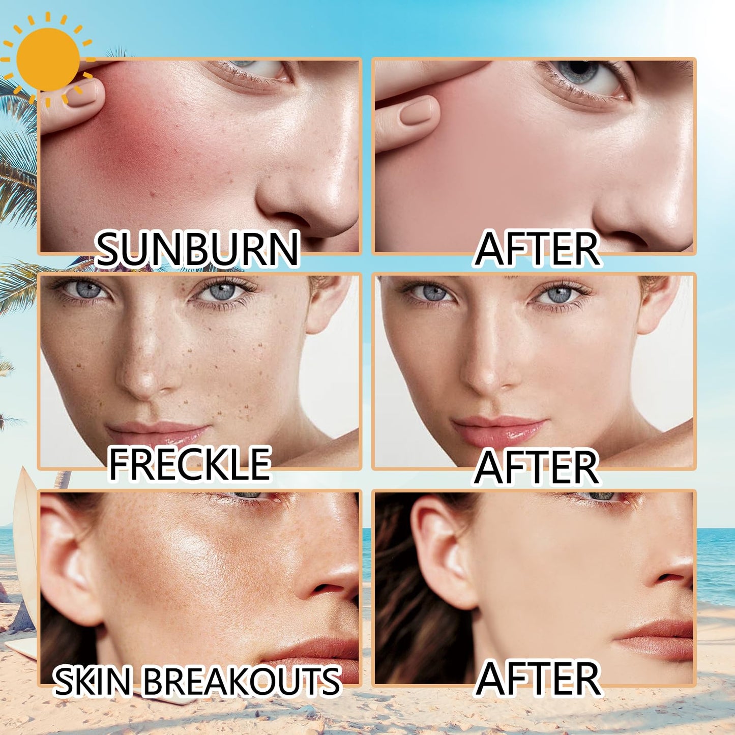 2Psc Tinted Sunscreen for Face SPF 50, Universal Tinted Moisturizer SPF50 PA+++, Protector Solar Con Color, Hydrating Sun Essenc