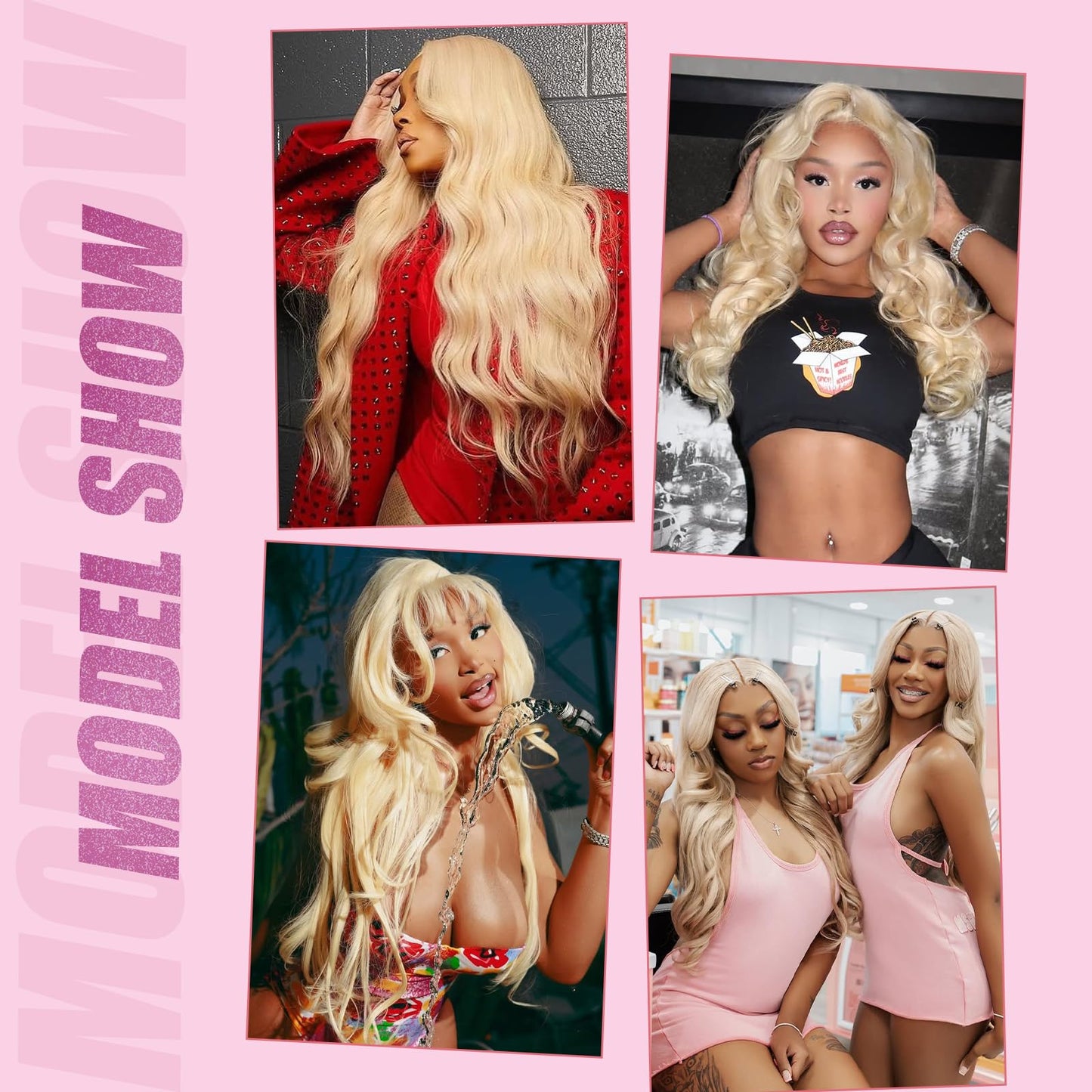 Shciyair 613 Lace Front Wig Human Hair 200 Density Blonde Wig Human Hair Blonde Body Wave Lace Front Wigs Human Hair Pre Plucked