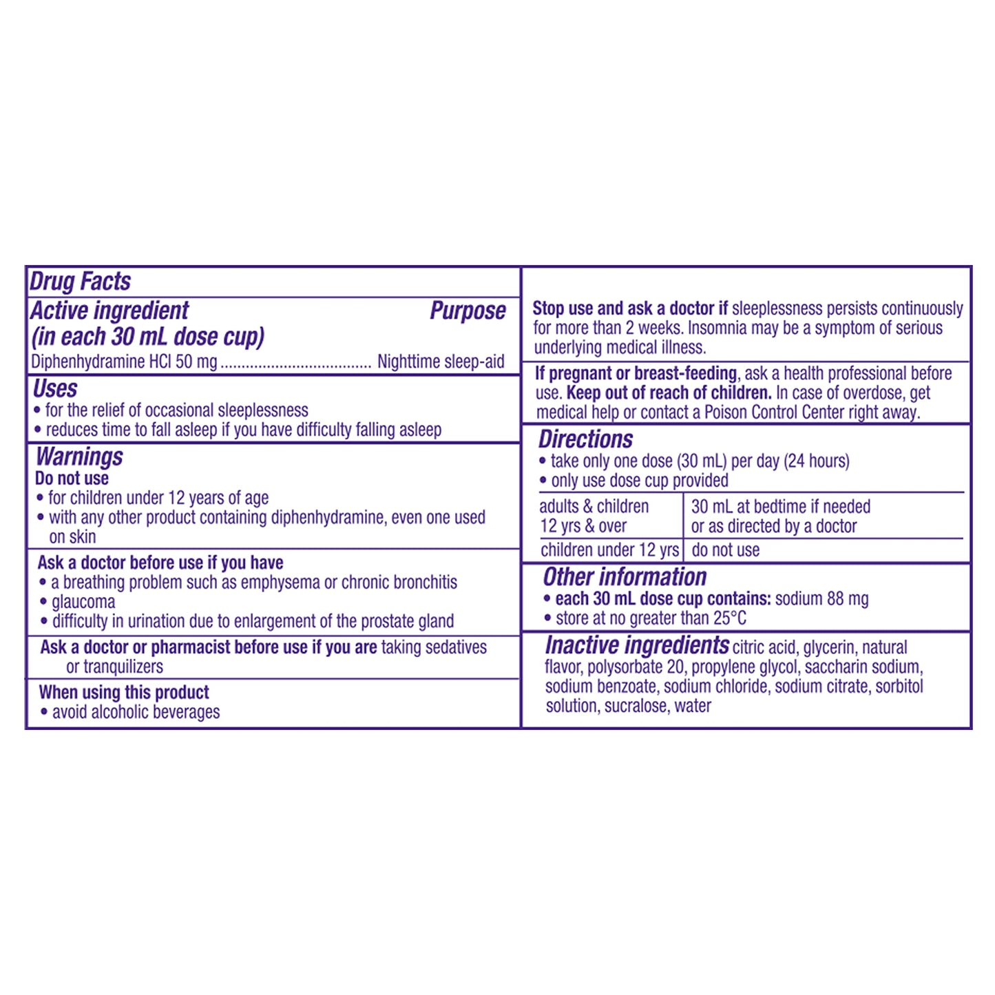 ZzzQuil, Nighttime Sleep Aid Liquid, FREE OF Alcohol & Artificial Dyes, 50 mg Diphenhydramine HCl, No1 Sleep Aid Brand, Fall Asleep Fast, Non-Habit Forming, Soothing Berry Flavor, 12 FL OZ (Pack of 4)