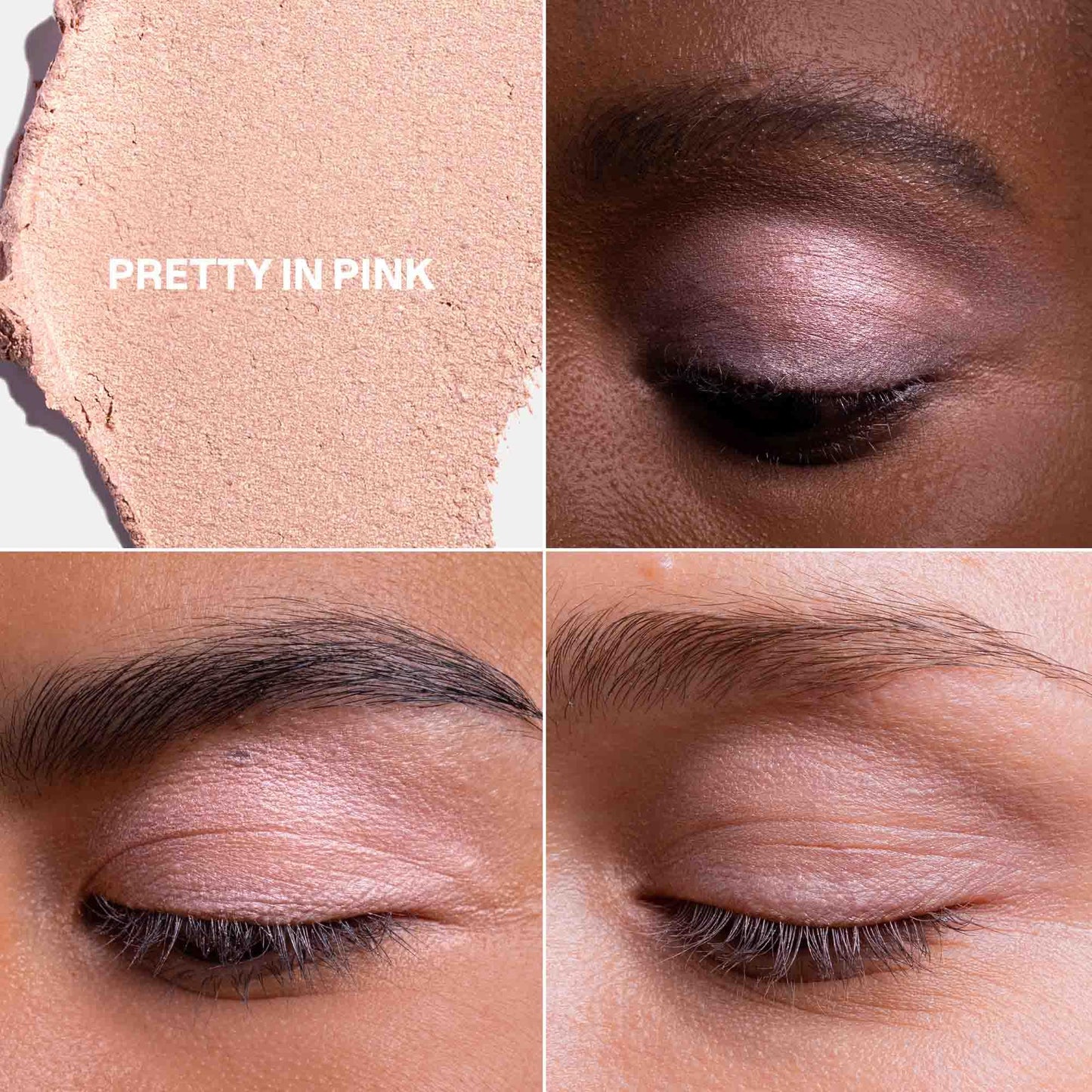 ATTITUDE Oceanly Eyeshadow, EWG Verified, Single Shimmer Cream Eyeshadow, Plastic-Free, Vegan Beauty and Makeup, Pretty in Pink,