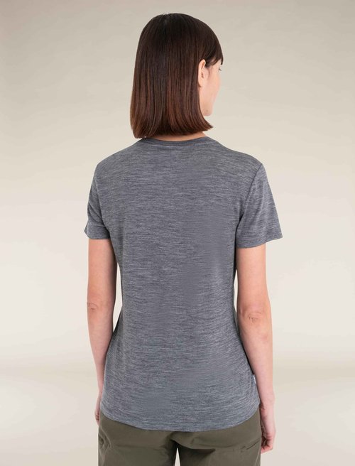 Icebreaker Women’s 150 Merino 150 Tech Lite III Short Sleeve T-Shirt - Gritstone Heather - Small