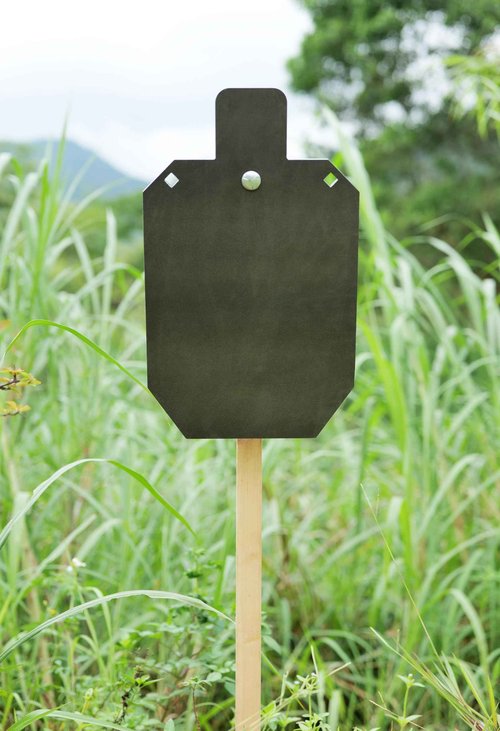 TOAAOT AR500 Steel Target 3/8 Inch for Shooting, Gong Silhouette Metal Target