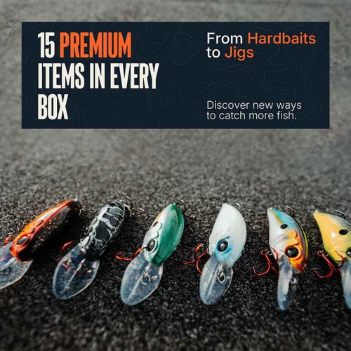 MONSTERBASS Mystery Fishing Tackle Box, Ultimate Bass Fishing Kit Includes 15 Best Fishing Lures, Biggest & Best Tackle Mystery Box for Catching Smallmouth & Largemouth Bass