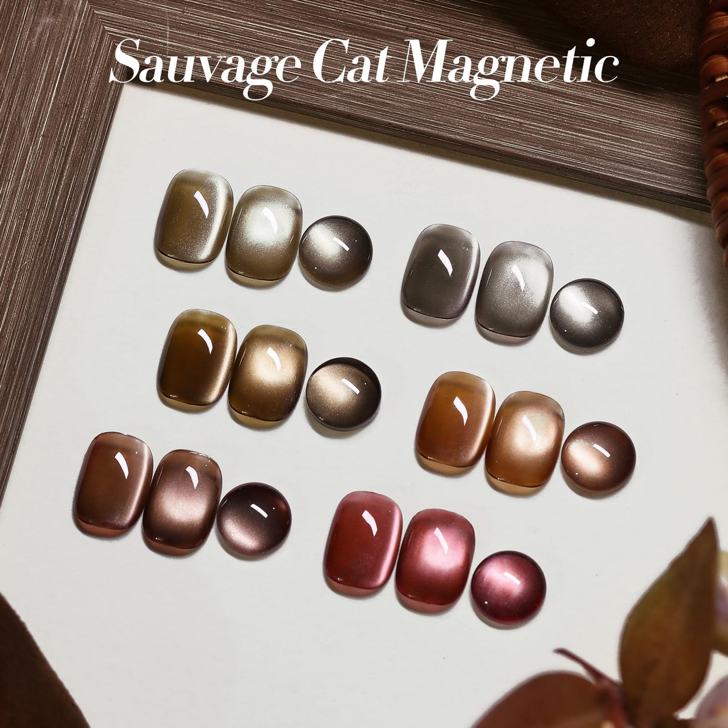 BORN PRETTY Magnetic Gel Nail Polish Water Light Cat Magnetic Eye Gel Brown SaU Vage Jelly Glass Crystal Magnetic Gel Polish Gli