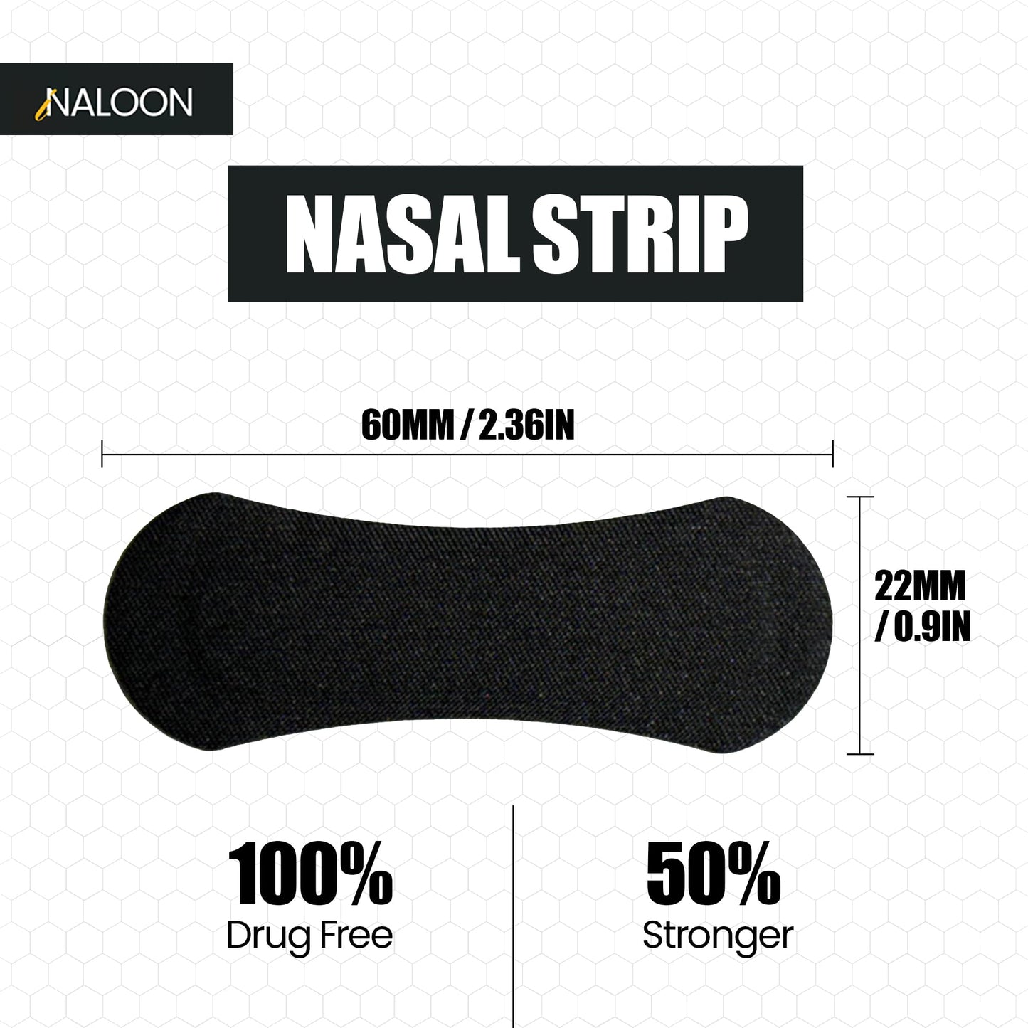 Performance Nasal Strips for Breathing, (60 Counts) - Extra Strenght Nose Strips for Snoring Comfort - Oil & Sweat Proof Adhesive Breathe Strips for Sleeping & Sports