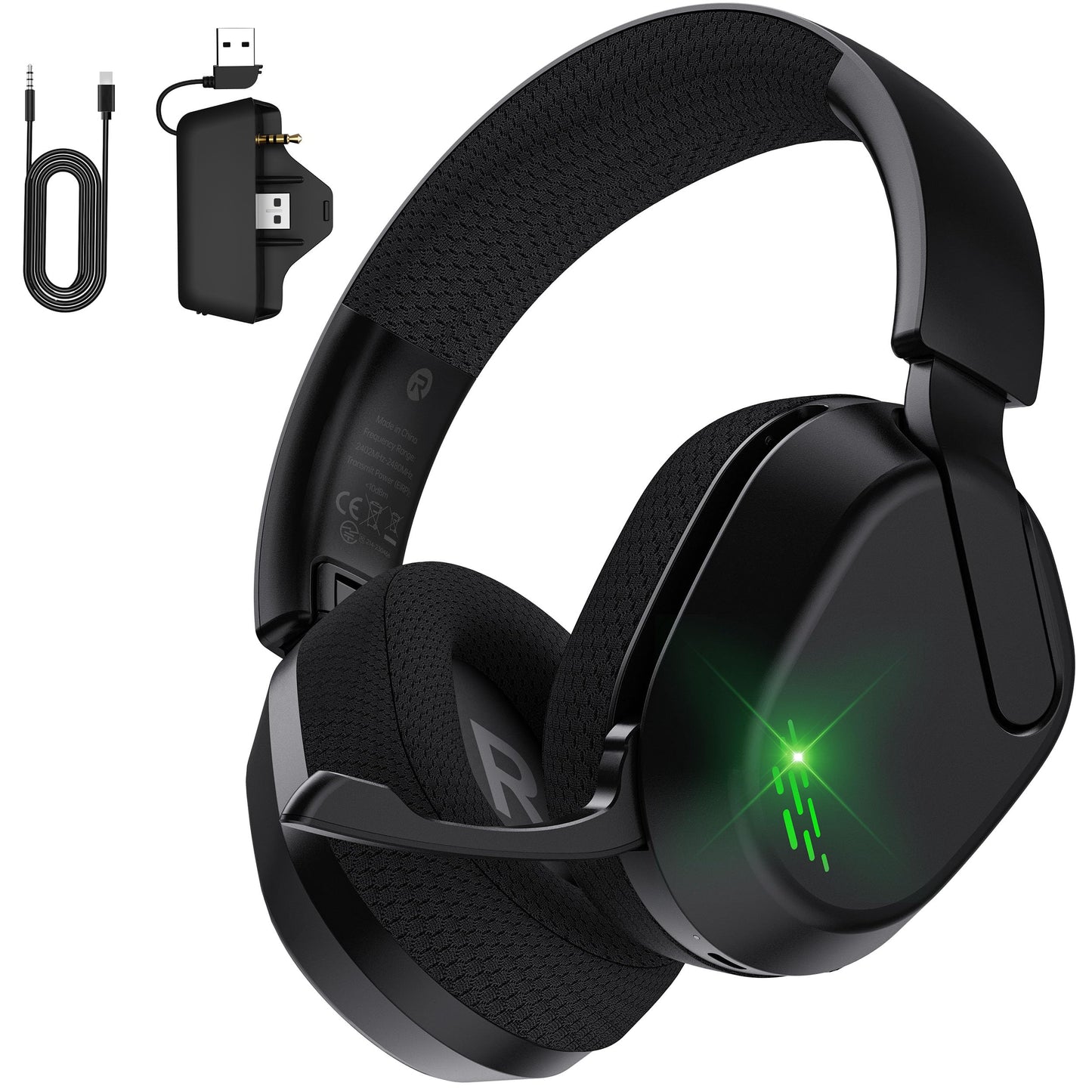 Gvyugke Wireless Gaming Headset for Xbox Series X/S, Xbox One, PS5, PC, Mac, Bluetooth 6.0 Gaming Headphones with Flip-to-Mute N