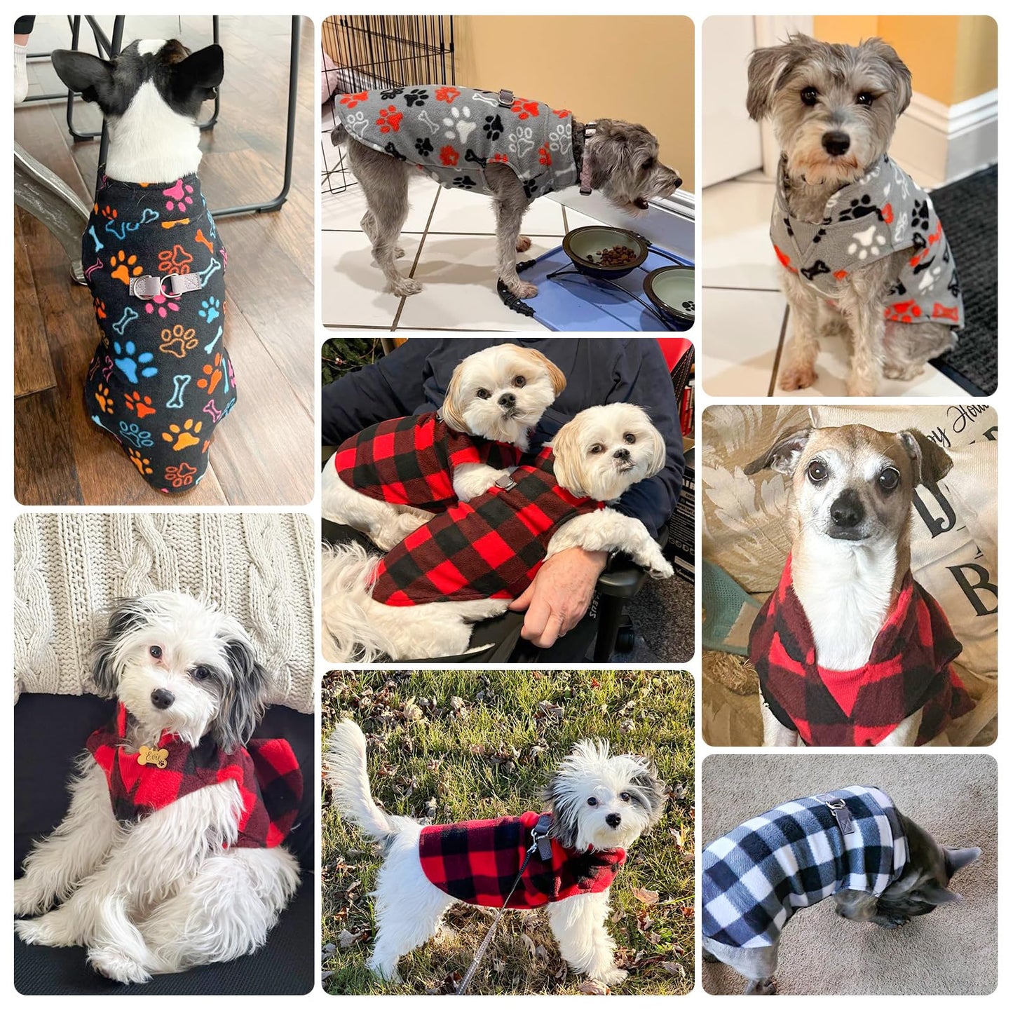 BEAUTYZOO Dog Fleece Vest Sweater Winter Jacket for Small and Medium Large Dogs with D-Ring Leash Cold Weather Coat Hoodie for XS S M Dogs Boy or Girls