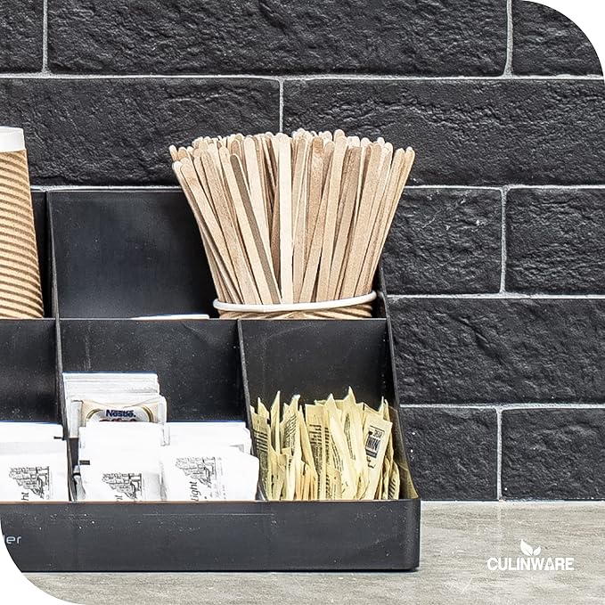 CulinWare Birch Wood Coffee/Beverage Stirrers Eco-Friendly Great For Your Coffee Nook. (1000, 5.5")