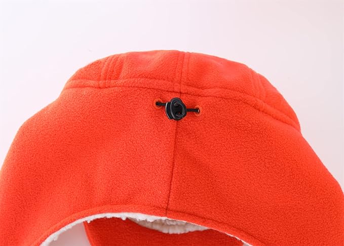 Connectyle Men's Sherpa Lined Warm Winter Hats with Visor Windproof Earflap Hat Outdoor Thermal Skull Cap Trapper Hat