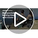 Arrowhead Outdoor Multi-Function 3-in-1 Compact Camp Chair: Backpack, Stool & Insulated Cooler, w/Bottle Holder & Storage ...