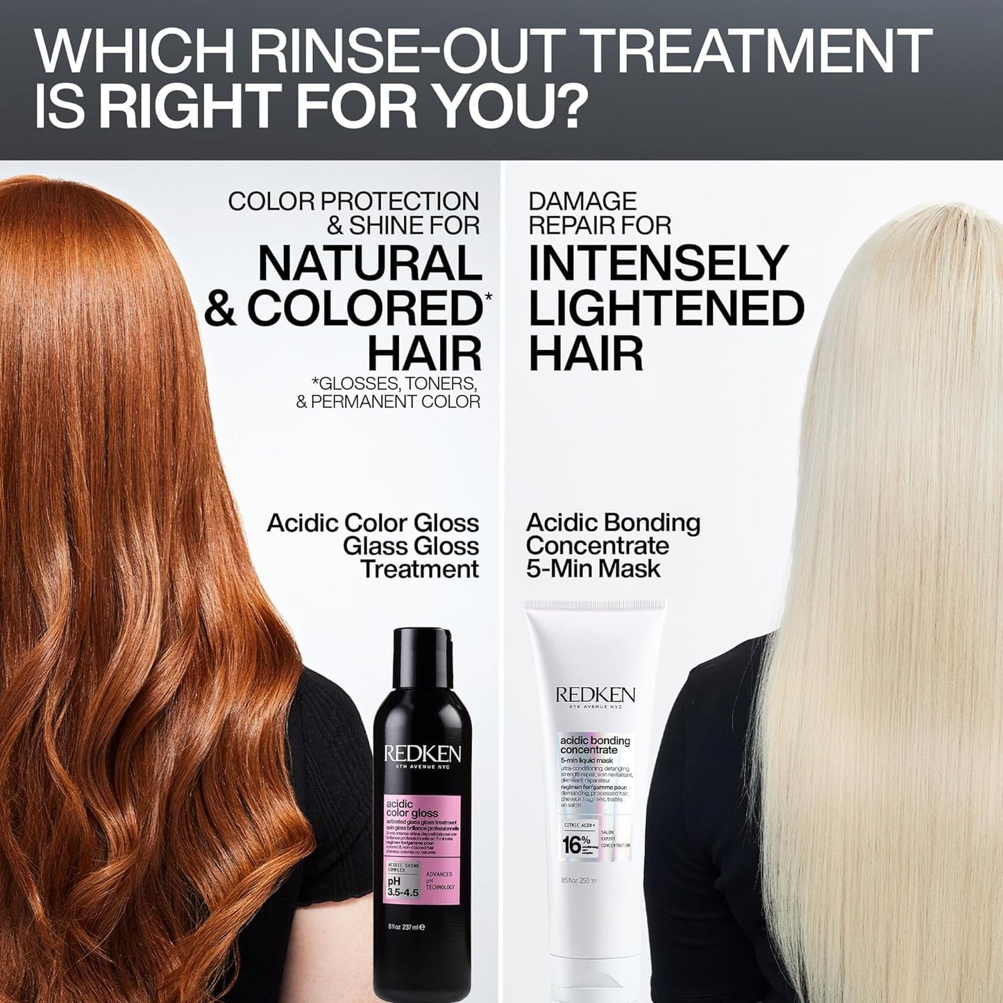 Redken Acidic Color Gloss Glass Gloss Treatment For Color-Treated Hair - Rinse Out Glossing Treatment, Intense Shine & Condition