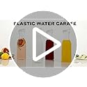 NETANY Plastic 50 Oz Water Carafe with Flip Top Lid, Set of 2 Square Base Juice Containers, Clear Plastic Pitcher - for Wa...