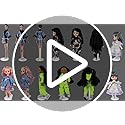 QUEBAN 12-Piece Doll Stand Set for 8-14-Inch Dolls, 5-8-Inch Adjustable Action Figure Stand with Retractable Waistline Dol...