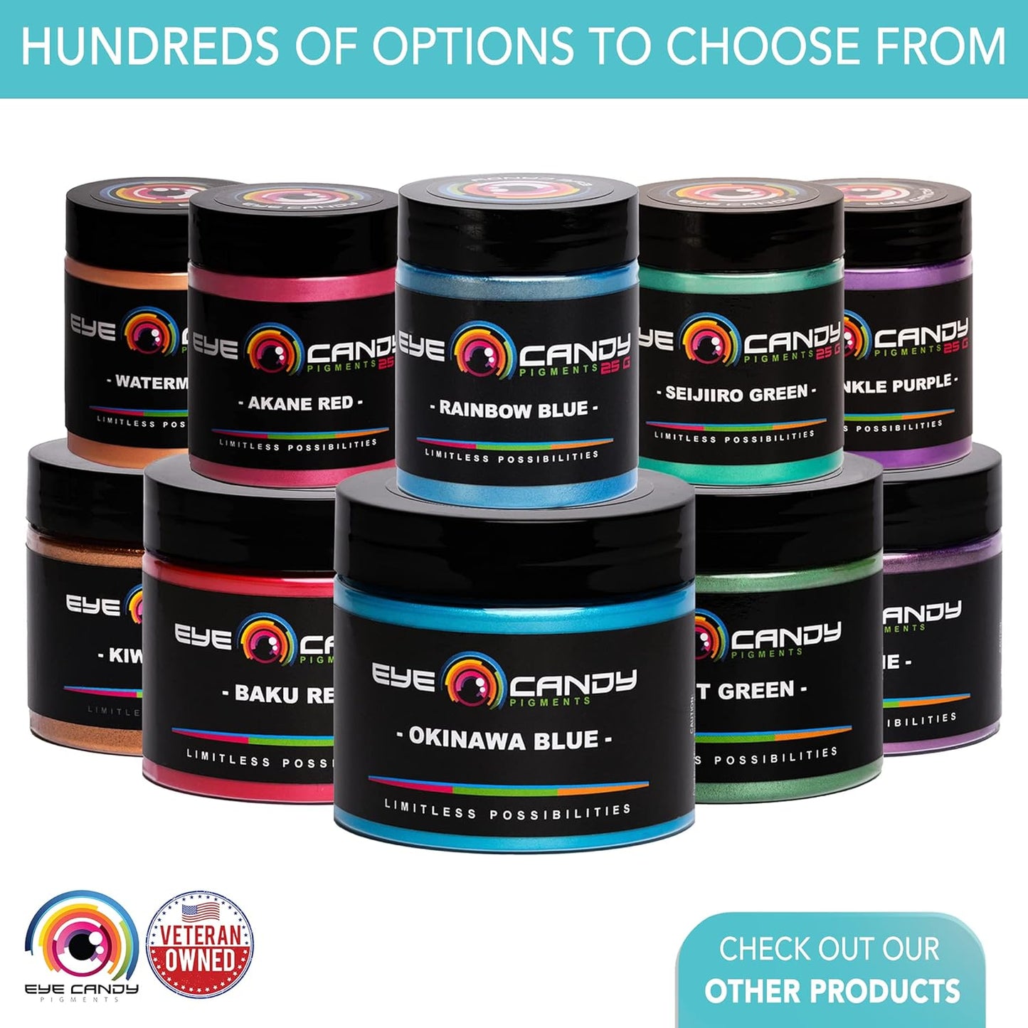 Eye Candy Pigments Premium Purple Mica Powder - Kyoho Grape (25gr) - for Epoxy, Resin, Soap, Paint, Woodworking, Acrylic Pouring, Bath Bombs, Fishing Lures - DIY Arts and Crafts Additive