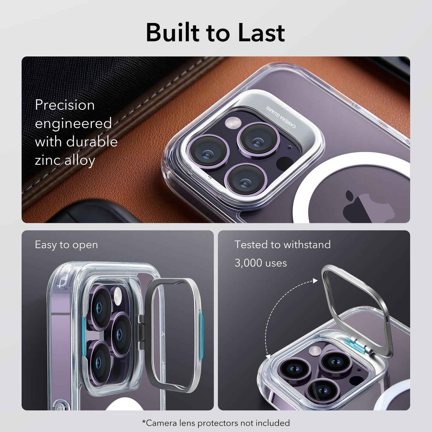 Esr For Iphone 14 Pro Case, Compatible With Magsafe, Built-In Camera Ring Stand, Military-Grade Protection, Magnetic Phone Case