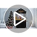 Train Ticket Hall Door Banner for Train Birthday Party Decoration Express Trains Station Hanging Banner Railroad Track Doo...