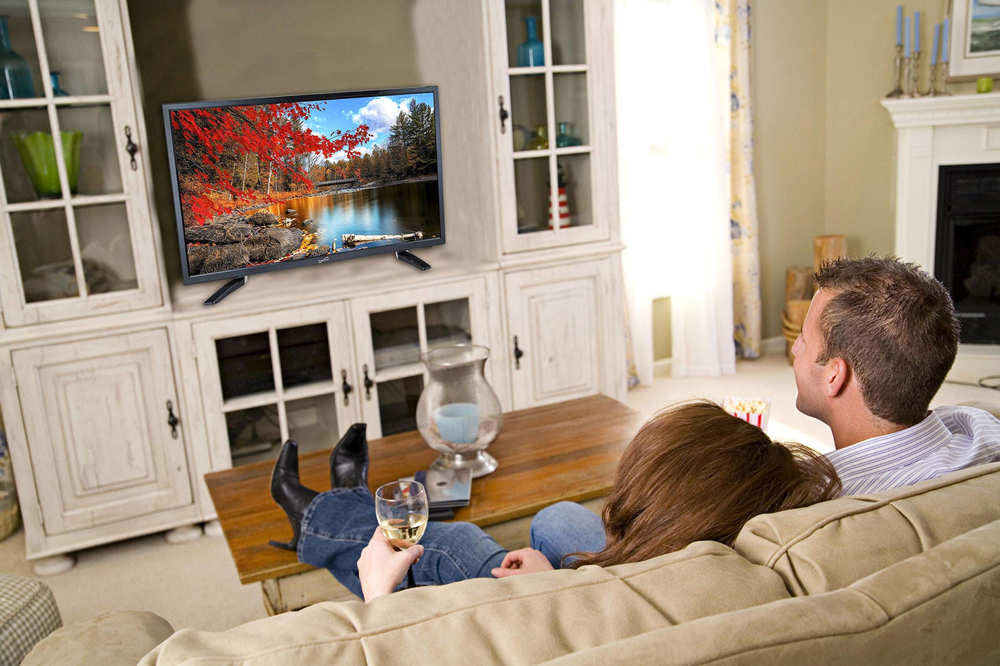 Supersonic Sc-2411 23.6 Dled Hdtv With Built-In Dual Tuners, Hdmi Input, 1080P Resolution, 178 Viewing Angle, Usb Compatible, Re