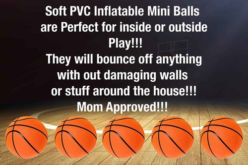 Cali Kiwi Pros Elite Mini Basketball Hoop & Ball Set, Wall Mount, Indoor Made in The USA Cedar Backboard. Includes 9” Hoop, Net, Pump & 5 Mini Basketballs. (Natural)