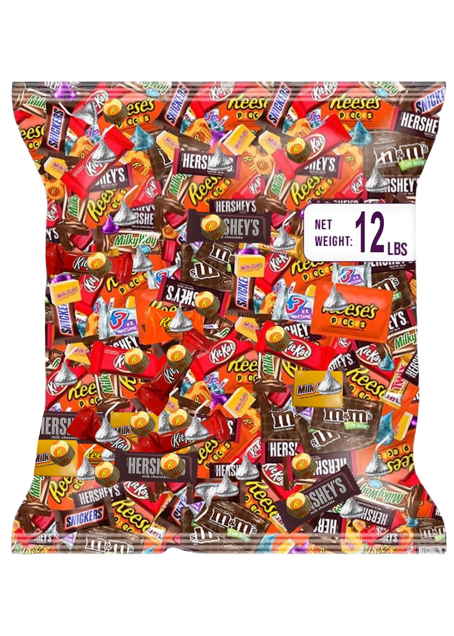 Bulk Chocolate Assortment Variety Pack - Chocolate Candy Variety Pack - 12 lb Bag of Mixed Bulk Candies, Milk, Dark and more! Bulk Candy Mix for Bag Stuffers - Candies - Choco Varieties (12 LBS)